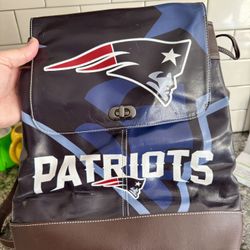 NFL Patriots Leather Bag 