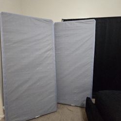 King Box Spring & Metal Bed Frame 