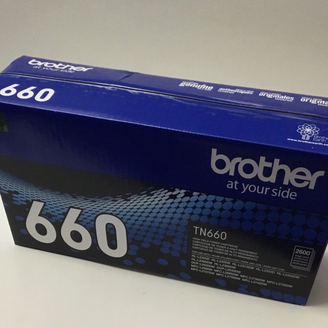 Brother High Yield Toner Cartridge Replacement TN 660 Black 2600 Page Yield