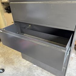 Metal Filling Cabinet W/ Key By HON