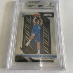 LUKA DONCIC PANINI PRIZM ROOKIE CARD BGS PSA GRADED MINT 