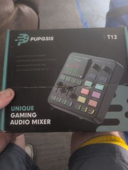 Pupgsis T12 unique gaming audio mixer