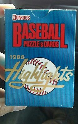 1986 Donrus highlight baseball cards