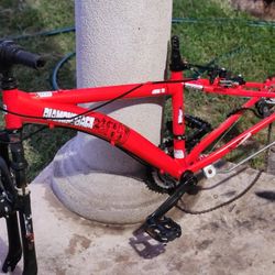 24" Nice & Clean Front Suspension Mountain Bike Frame With Seat Pole 