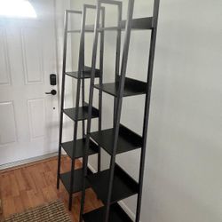 2 Book Shelf 5 Tier Black