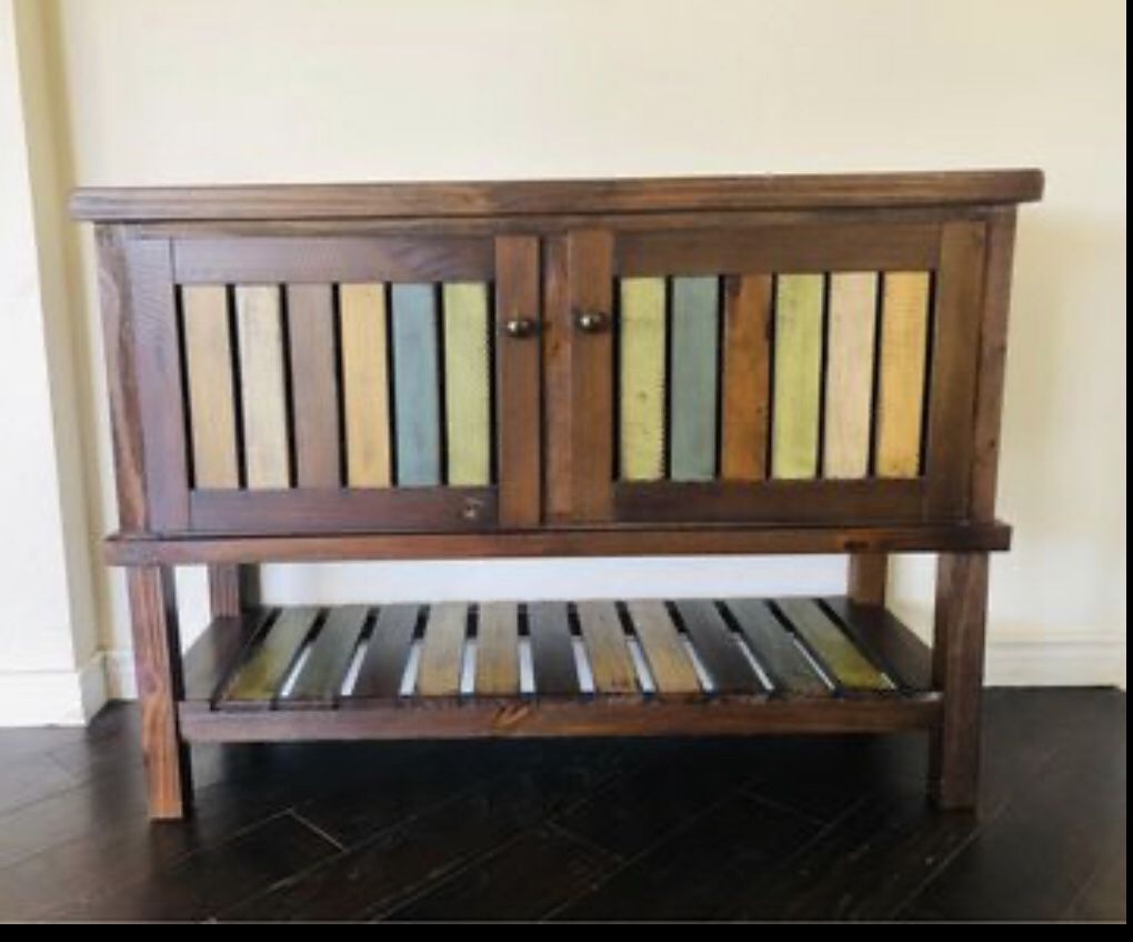 Ashley Furniture Mestler - Rustic Brown Console