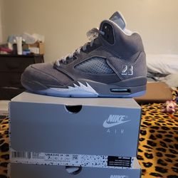 Jordan 5 wolfgrey sz 7