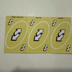 Yellow Uno Reverse Card Sticker