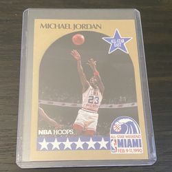 MICHAEL JORDAN 1990-91 NBA Hoops All Star East Card 