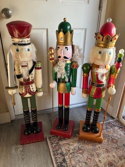 3 3’ tall Christmas Nutcrackers