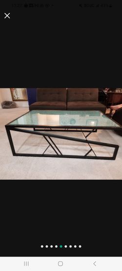Rare coffee table. Looks like broken glass