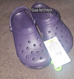 Purple Crocs