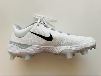 Nike Alpha Huarache Elite 4 Low MCS White Baseball Cleats FD6255-100 Size 13