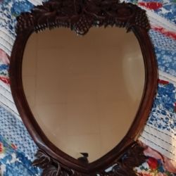 Beautiful Walnut Fruit Mirror 