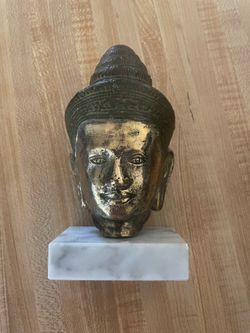 Brass Buddha Head Statue
