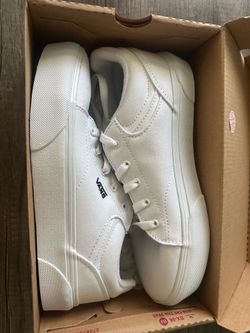 Van’s MY Platform Shoes - All White Size 5.0