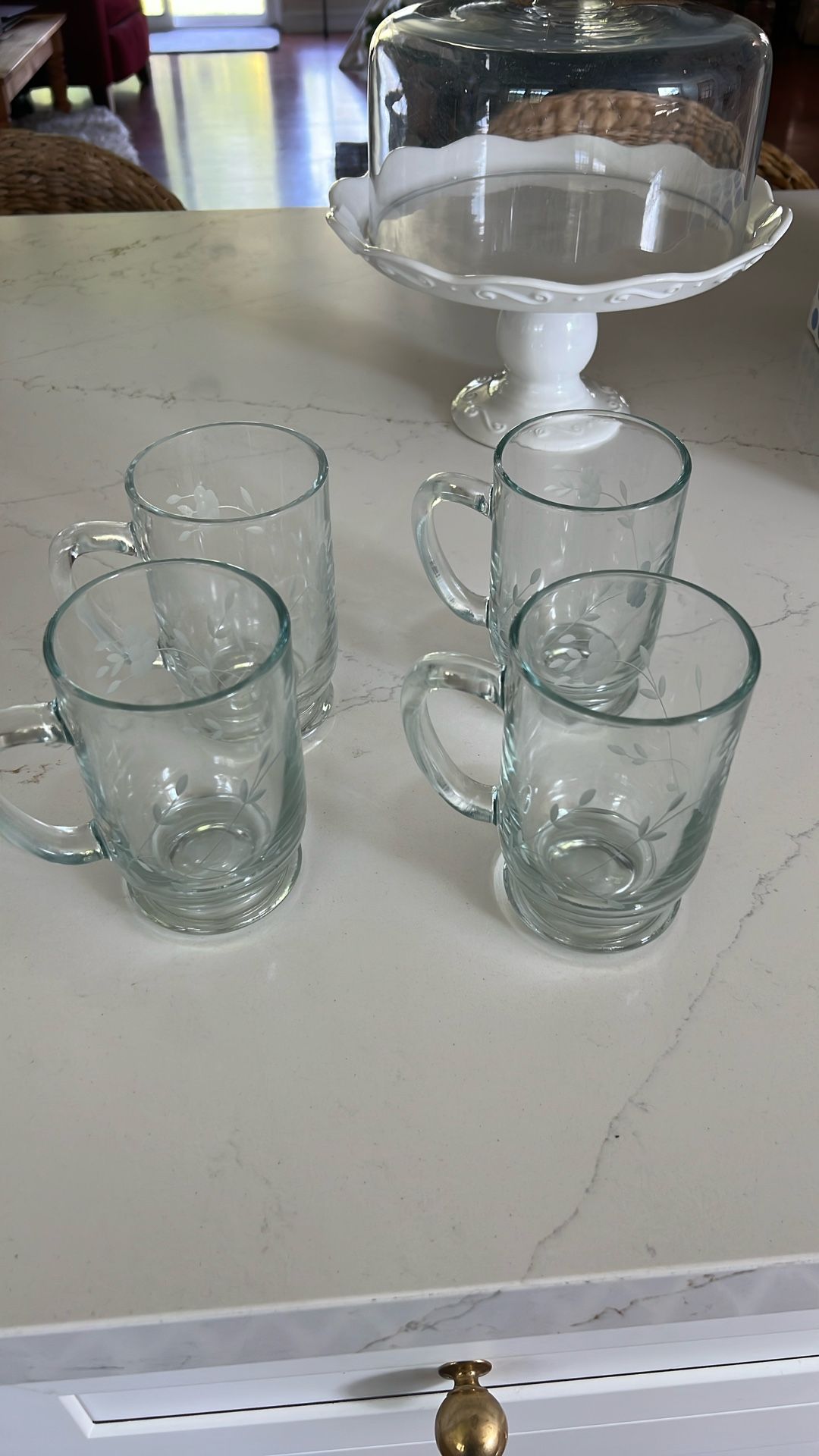 Princess House 6 Glass Cups