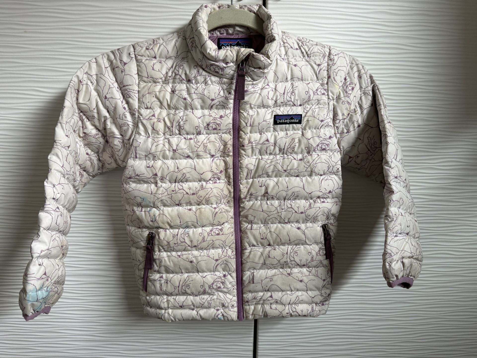 5T Patagonia Girls Down Sweater Jacket Play Condition