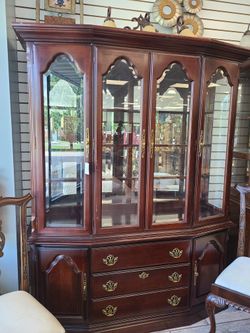 Mahogany 64" Wide China Cabinet
