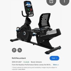 Nautilus r618 recumbent bike