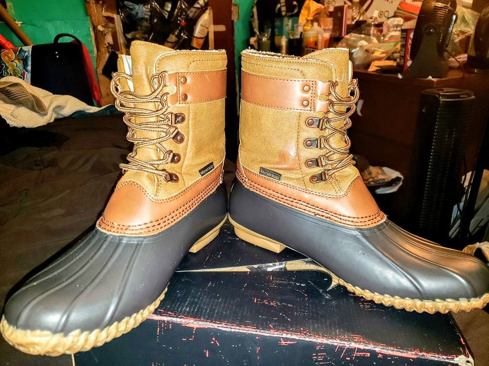 JBU By Jamba Womens Calgary Weather Ready Traditional Duck Boot Mid-Calf Water Proof Women's Size 8M Faux Fur Insoles
