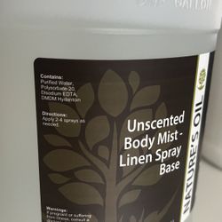 unscented body/linen spray base