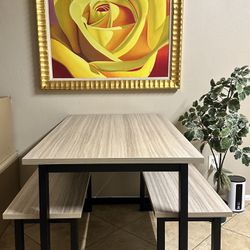 Ashley Furniture Table with 2 Benches
