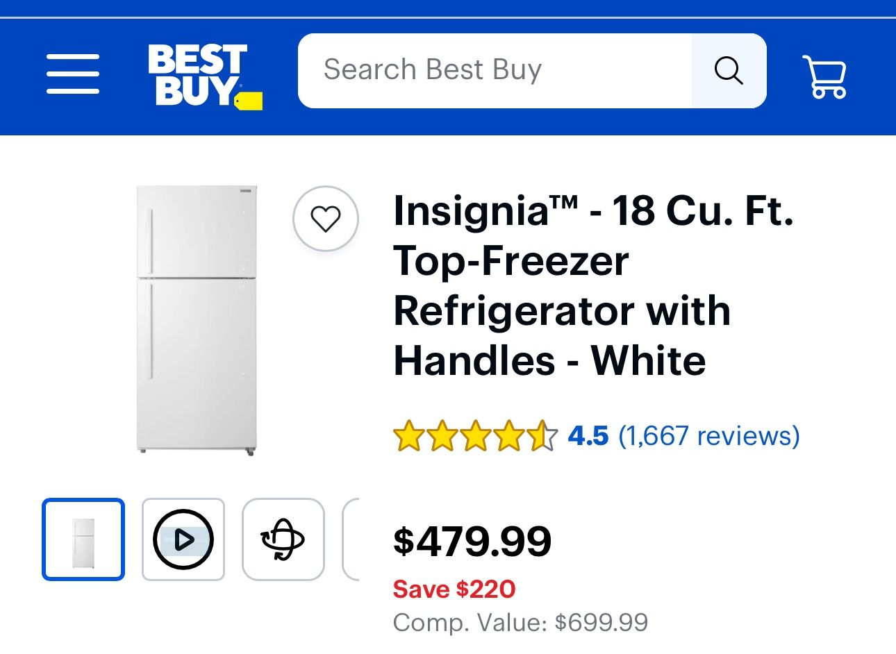 Insignia Refrigerator