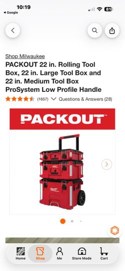 Milwaukee PACKOUT 3-Piece Rolling Tool Box Set