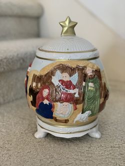 Nativity Cookie Jar