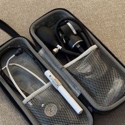 New Black Littmann 3M Stethoscope Kit + Blood Pressure Cuff + Pupil Gauge Light 