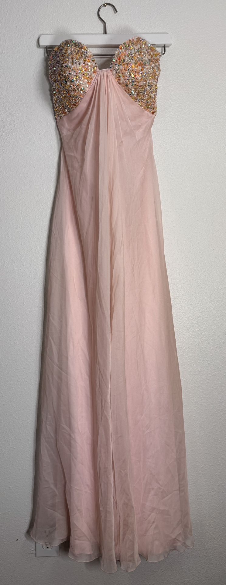 La Femme Prom Dress Formal Evening Gown 20784 Blush Pink Size 2