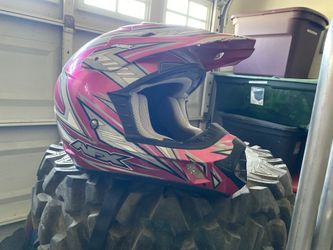 Pink And Grey Girl Helmet