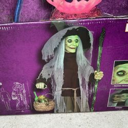 Halloween Animatronic Witch HD Home Depot Lily Moonlight Magic