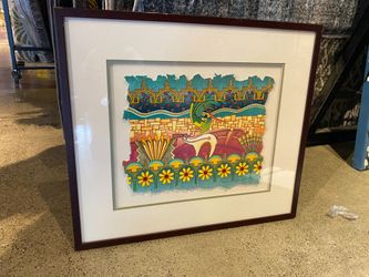 DAVID DAWANGYUMPTEWA “Hunting Friends” Signed and Framed