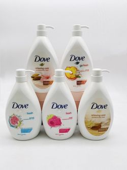 Dove Large Body Wash With Pump Assorted Scent 27.05oz
