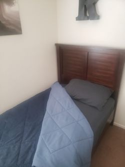 Twin Beds; frame And Mattress