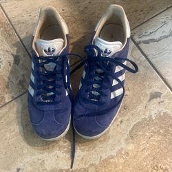 Blue Adidas Gazelle Size 7 