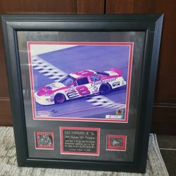 DALE EARNHARDT Jr. # 8 Nascar Black Framed Limited Edition 2008 