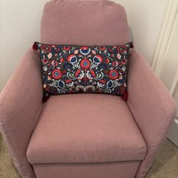 Pink Armchair Recliner (IKEA) 