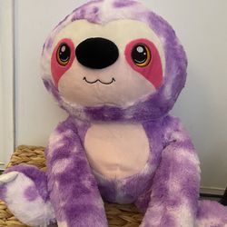 Purple Sloth Stuffed Animal 