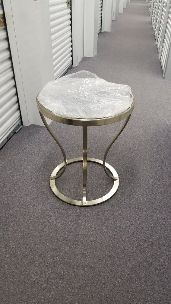 Side table, 30 tall, about 24 diameter