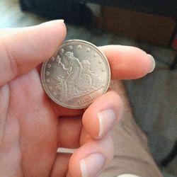 1873 American Trade Dollar Silver Coin Replica 