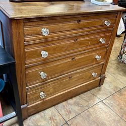Beautiful Victorian Eastlake Walnut Dresser OBO