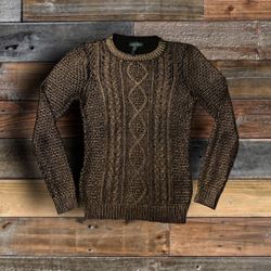 RALPH LAUREN “LRL” GOLD/ BLACK SWEATER- WOMEN’S SIZE MEDIUM