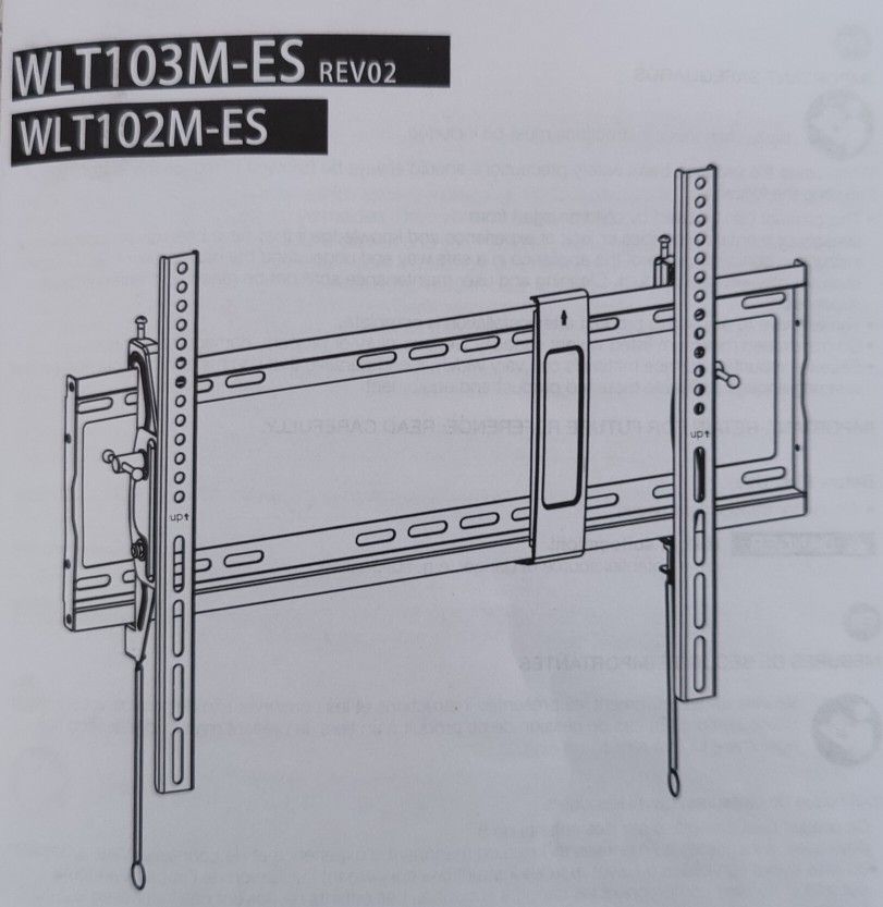 TV Wall Mount Bracket Tilting Black 32-83" Television WLT103M-ES