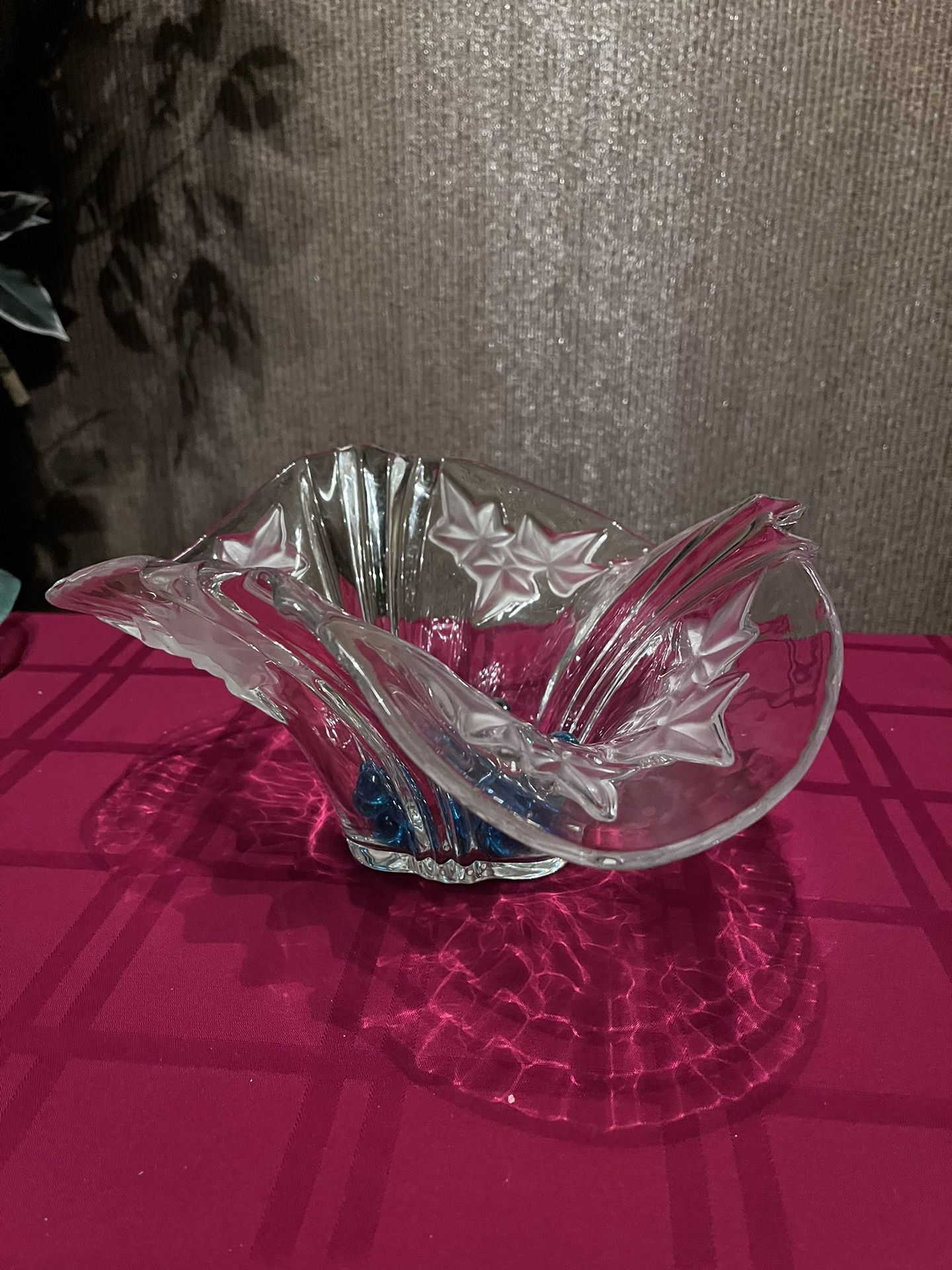 Crystal Dish With Marbles