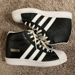 Adidas Originals Superstars Hidden Up Wedge Women Sz US6 UK4.5 Black Sneakers