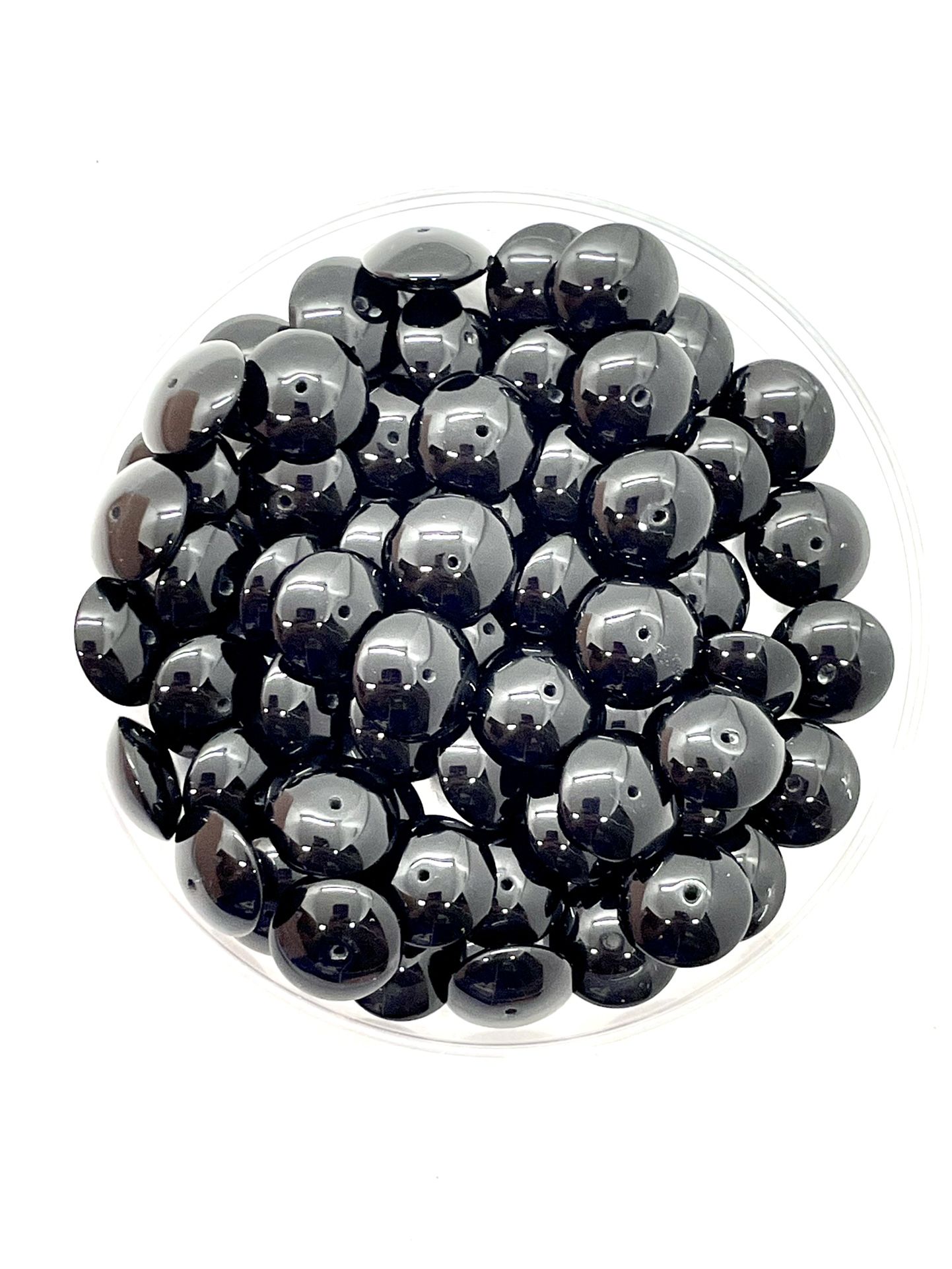Large Lot Of Onyx Beads