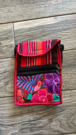 Floral Woven Mexican Purse